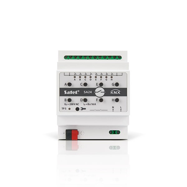 Actionneur de commutation SATEL KNX-SA24 8 canaux KNX domoti